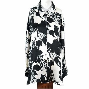 Zara Black and White Floral Women's Top